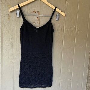 D&G Black Sleveless knit top